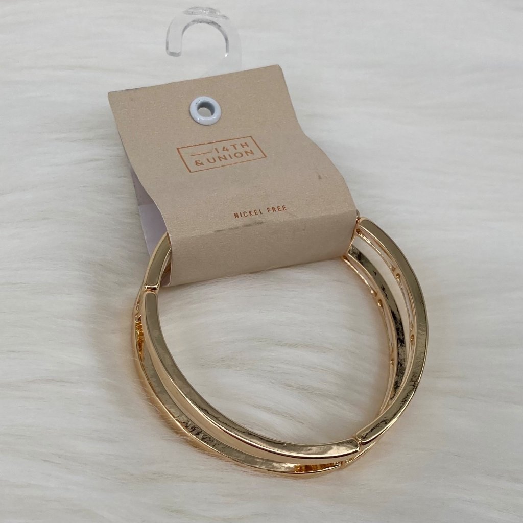 14th Union - Os - Nwt Golden Stretch Bangle 10$